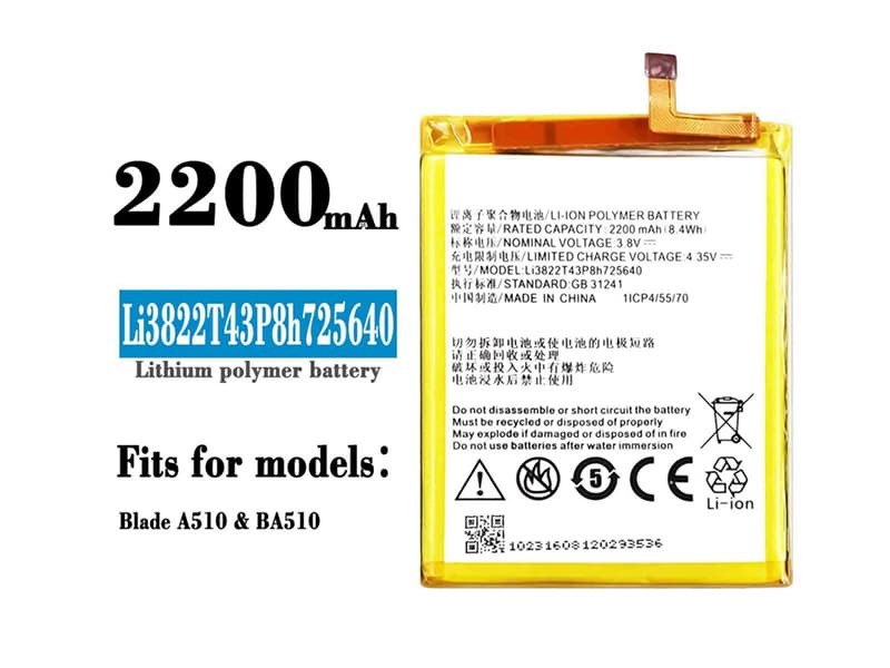 ZTE LI3822T43P8H725640